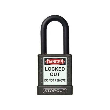 Accuform STOPOUT PLASTIC BODY ALUMINUM KDL712BK KDL712BK